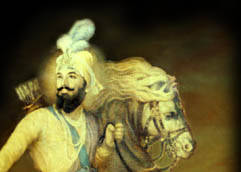 Guru Gobind Singh Sahib in the BattleField